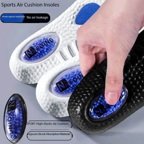 1Pair Upgrade Sports Shock Absorption Insole PU Memory Foam Breathable Arch Support Orthopedic Shoes Pad for Men Women Feet Care